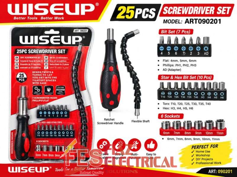 Bit & Socket Set 25 Pcs ART090201 Wiseup