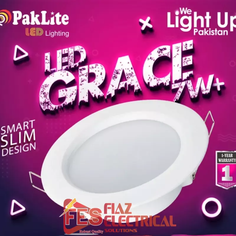 Paklite Grace SMD 7W 3-4'' 1 year warrenty in pakistan