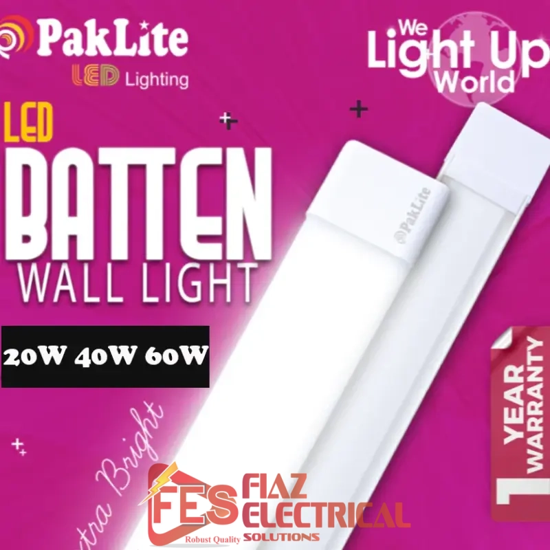 Paklite Batten light 20W 2 foot 1 year warrenty in pakistan