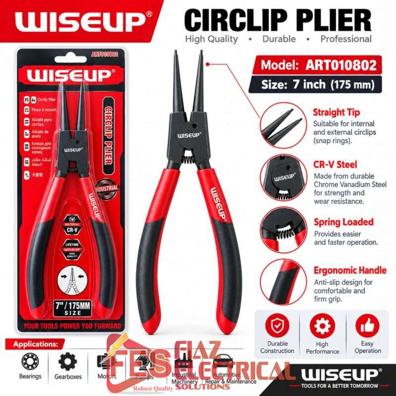 Circlip Plier 7" ( Stright/Internal ) ART010802 Wiseup