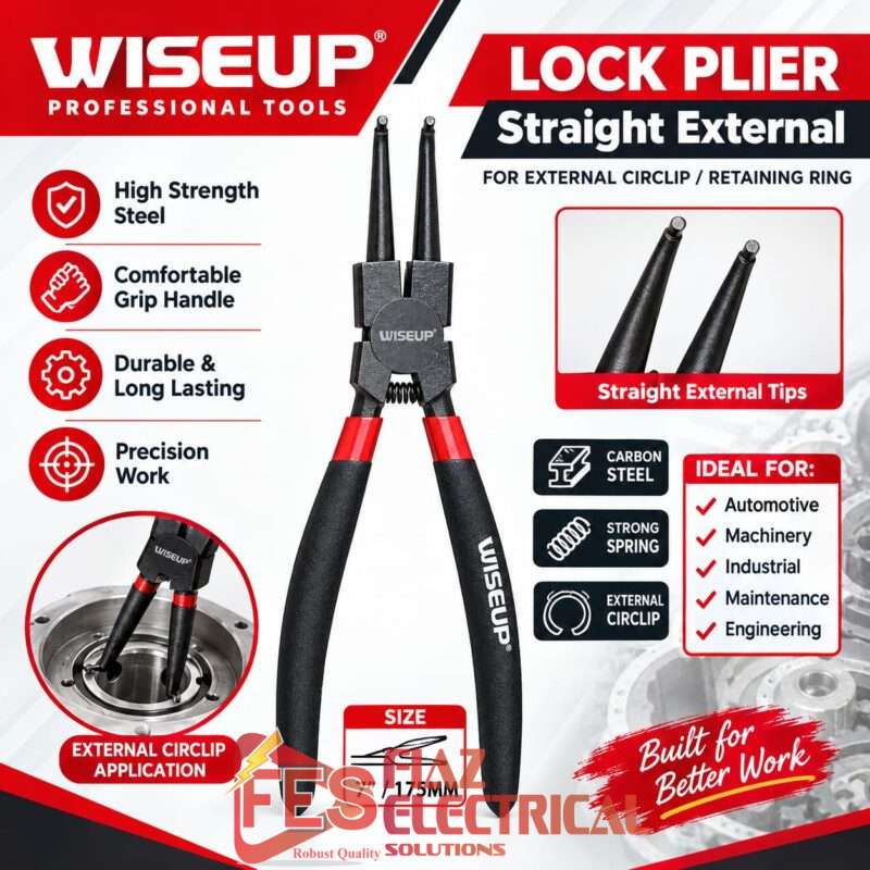Circlip Plier 7" ART010801 ( Stright/External ) Wiseup
