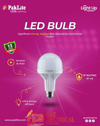 PakLite LED Bulb 18W (Executive) 1 year Warrenty
