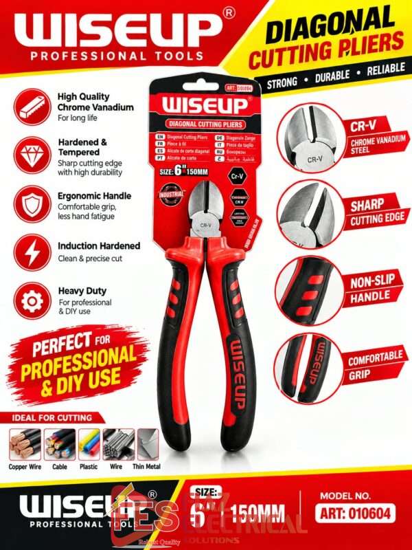 Side Cutter Plier 6" H/D (ART010201) Wiseup